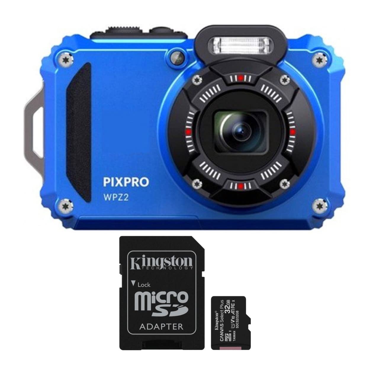 Amazon | Kodak PIXPRO WPZ2 頑丈な防水16MPデジタルカメラ 4倍光学